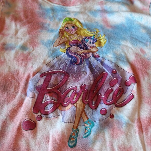 Barbie 2 Piece Tie Dye Unicorn Pjammy Lounge Sleep Set Size 10 100% Cotton - Picture 2 of 11